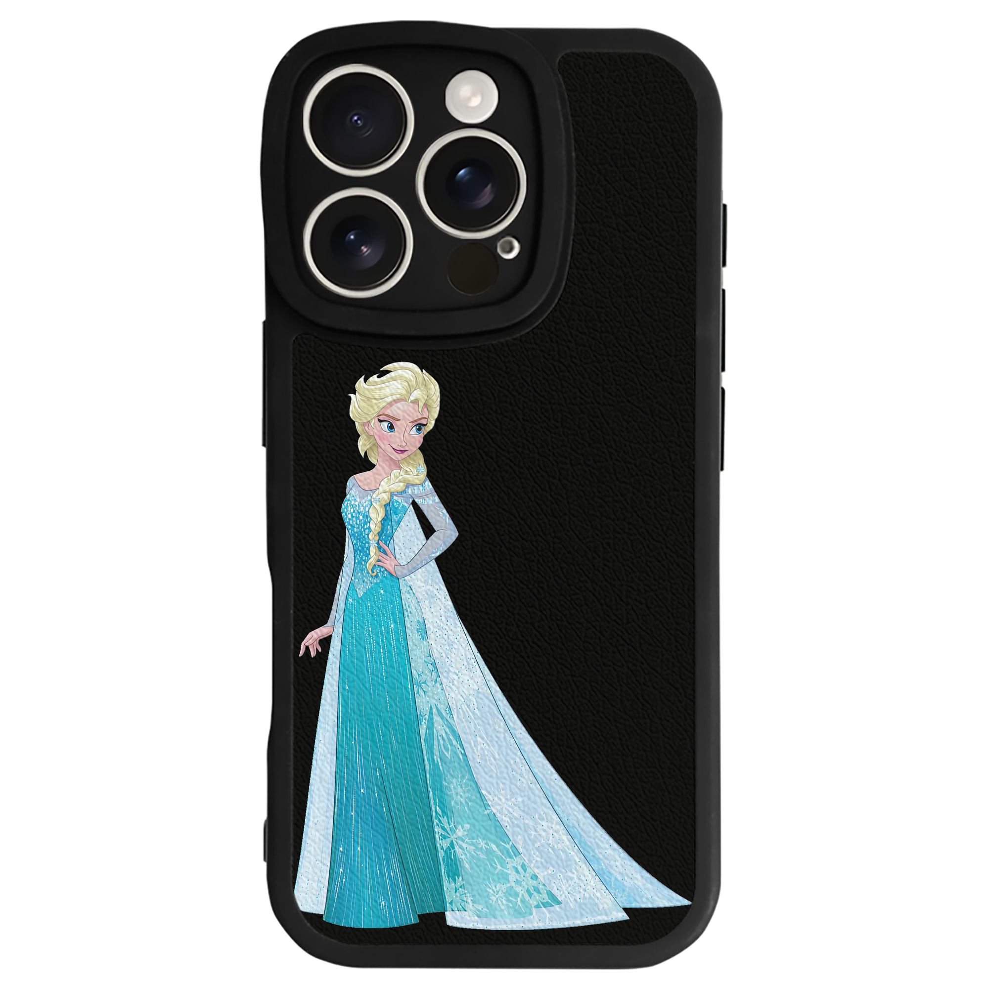 （画像用） アナと雪の女王 アンナ エルサ Frozen Anna Elsa 【iPhone 16シリーズ対応】シリコンスマホケース（レザー調） 材質：シリコン